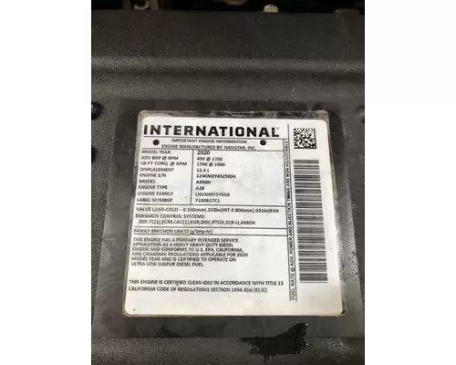 INTERNATIONAL A26 Engine Assembly