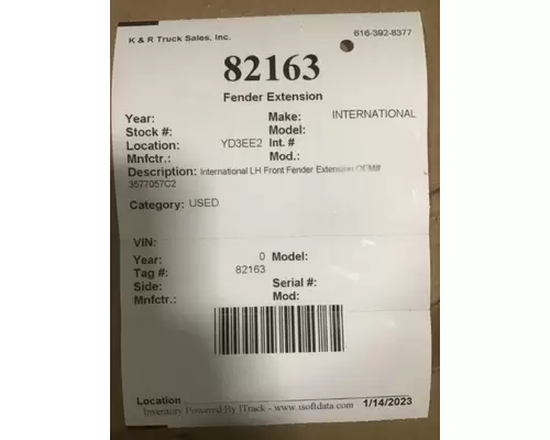 INTERNATIONAL CE Fender Extension