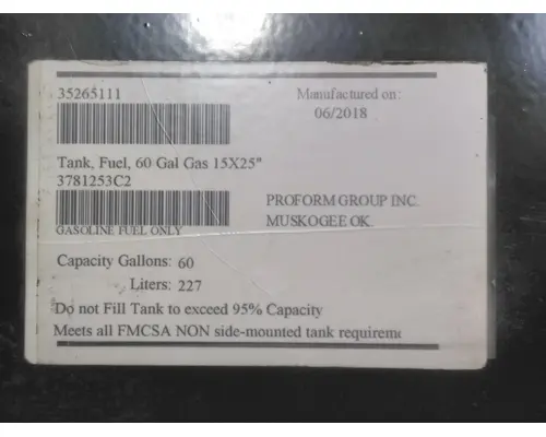 INTERNATIONAL CE Fuel Tank