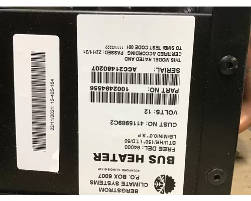 INTERNATIONAL CE Heater or Air Conditioner Parts, Misc.