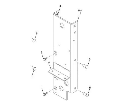 INTERNATIONAL CF600 Brackets, Misc.