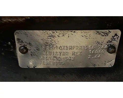 INTERNATIONAL Corporate Air/IROS Cutoff Tandem Axle