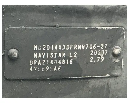 INTERNATIONAL Corporate Air/IROS Cutoff Tandem Axle