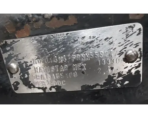 INTERNATIONAL Corporate Air/IROS Cutoff Tandem Axle