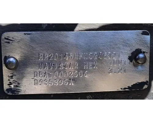 INTERNATIONAL Corporate Air/IROS Cutoff Tandem Axle