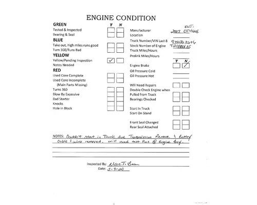 INTERNATIONAL DT466E EPA 04 ENGINE ASSEMBLY