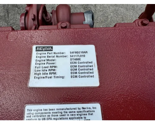 INTERNATIONAL DT466E Engine Assembly