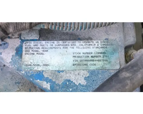 INTERNATIONAL DT466E Engine Assembly