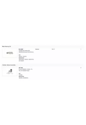 INTERNATIONAL DT466E Engine Overhaul Kit