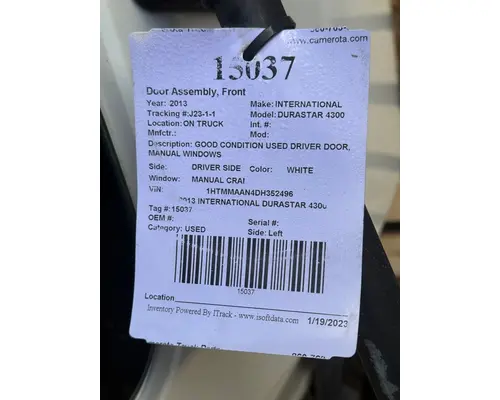 INTERNATIONAL DURASTAR 4300 Door Assembly, Front