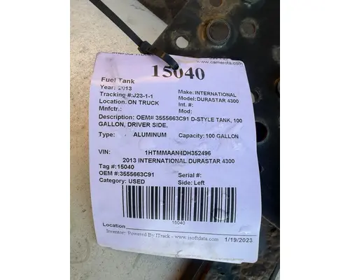 INTERNATIONAL DURASTAR 4300 Fuel Tank