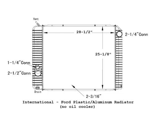 INTERNATIONAL Durastar 4400 Radiator