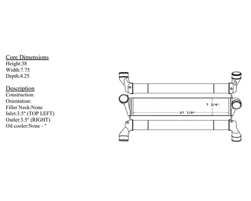 INTERNATIONAL Durastar Charge Air Cooler (ATAAC)