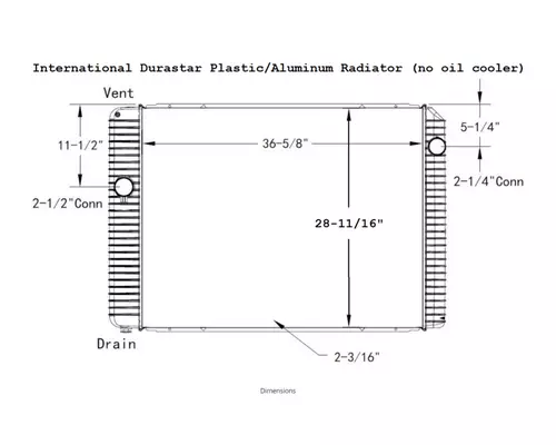 INTERNATIONAL Durastar Radiator