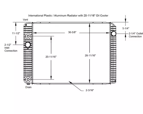 INTERNATIONAL Durastar Radiator