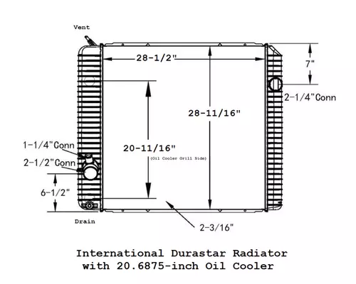 INTERNATIONAL Durastar Radiator