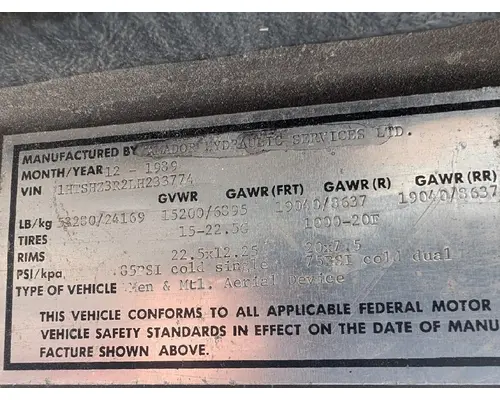 INTERNATIONAL F-4900 Rebuilders