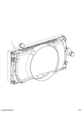 INTERNATIONAL FE300 Charge Air Cooler (ATAAC)
