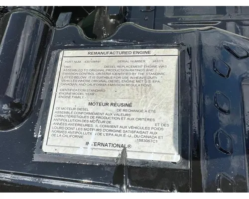 INTERNATIONAL GDT245 Engine Assembly