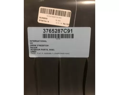INTERNATIONAL HV Interior Parts, Misc.