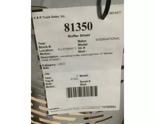 INTERNATIONAL HV Muffler Shield