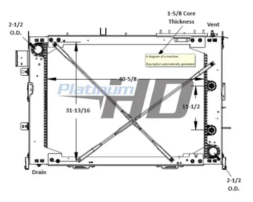 INTERNATIONAL HV RADIATOR ASSEMBLY