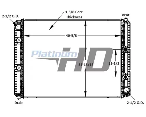 INTERNATIONAL HV RADIATOR ASSEMBLY