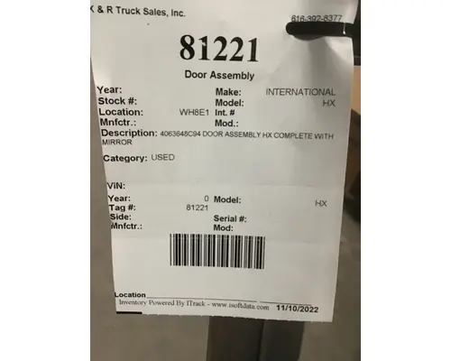 INTERNATIONAL HX515 Door Assembly, Front