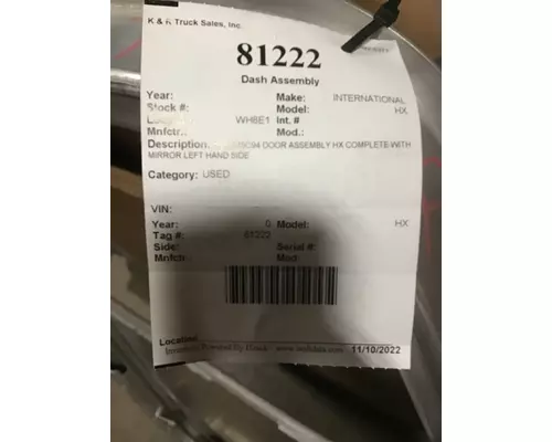 INTERNATIONAL HX620 Door Assembly, Front