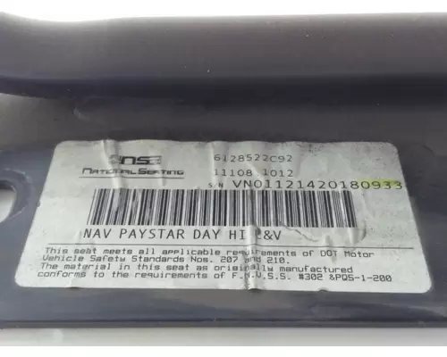 INTERNATIONAL HX620 Seat, Front