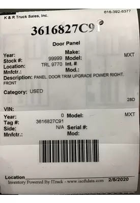 INTERNATIONAL International  Door Panel (Trim)