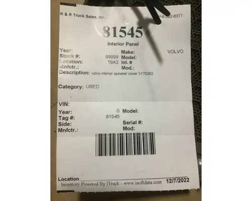 INTERNATIONAL International  Door Panel (Trim)