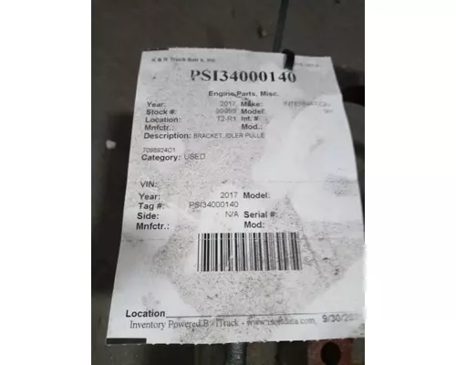 INTERNATIONAL International  Engine Parts, Misc.