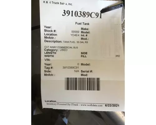 INTERNATIONAL International  Fuel Tank