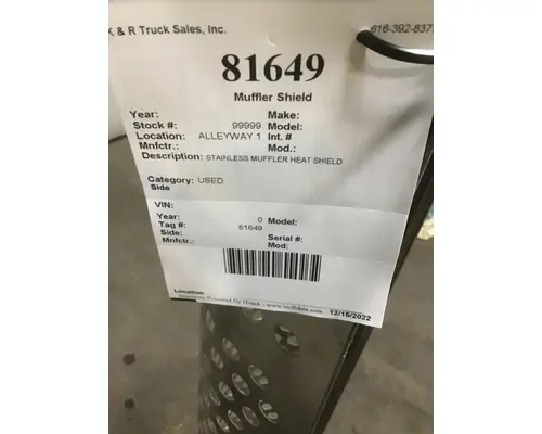 INTERNATIONAL International  Muffler Shield