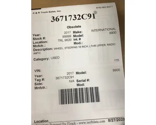 INTERNATIONAL International  Steering Wheel