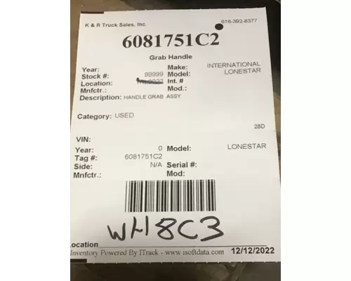 INTERNATIONAL LONESTAR Body Parts, Misc.