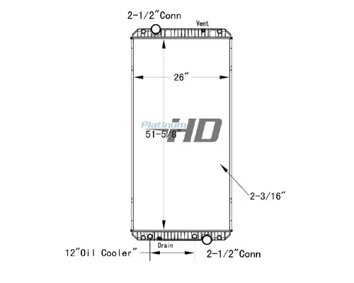 INTERNATIONAL LONESTAR RADIATOR ASSEMBLY