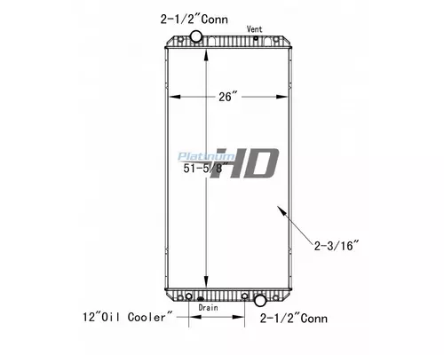 INTERNATIONAL LONESTAR RADIATOR ASSEMBLY