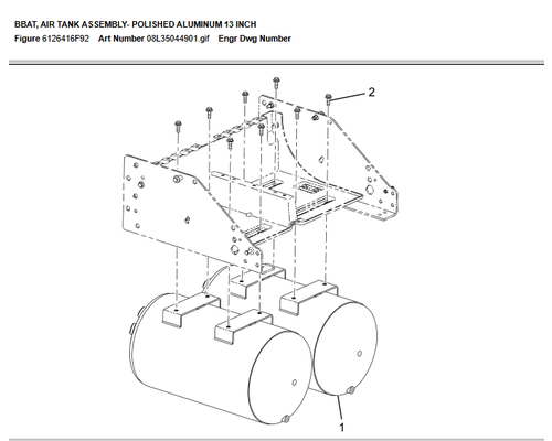 INTERNATIONAL LT625 Air Tank