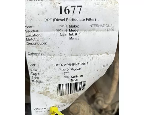 INTERNATIONAL LT625 DPF (Diesel Particulate Filter)