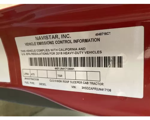 INTERNATIONAL LT625 Door Assembly, Front
