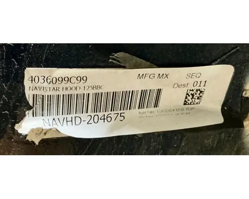 INTERNATIONAL LT625 Hood