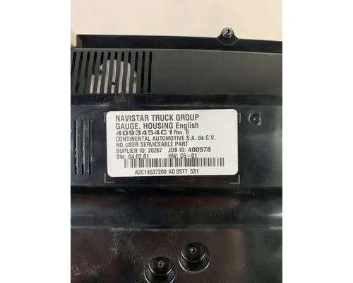 INTERNATIONAL LT625 INSTRUMENT CLUSTER