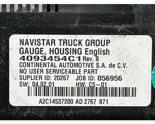 INTERNATIONAL LT625 Instrument Cluster