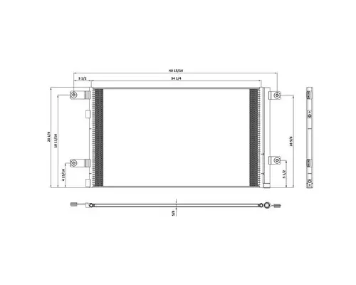 INTERNATIONAL LT AIR CONDITIONER CONDENSER