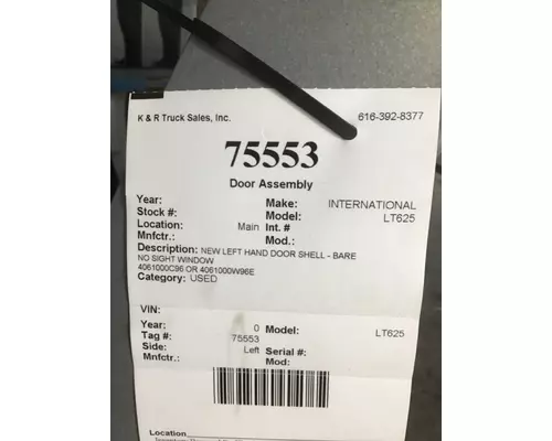 INTERNATIONAL LT Door Assembly, Front