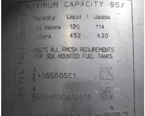 INTERNATIONAL LT FUEL TANK