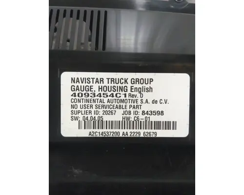 INTERNATIONAL LT GAUGE CLUSTER