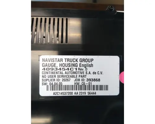 INTERNATIONAL LT GAUGE CLUSTER